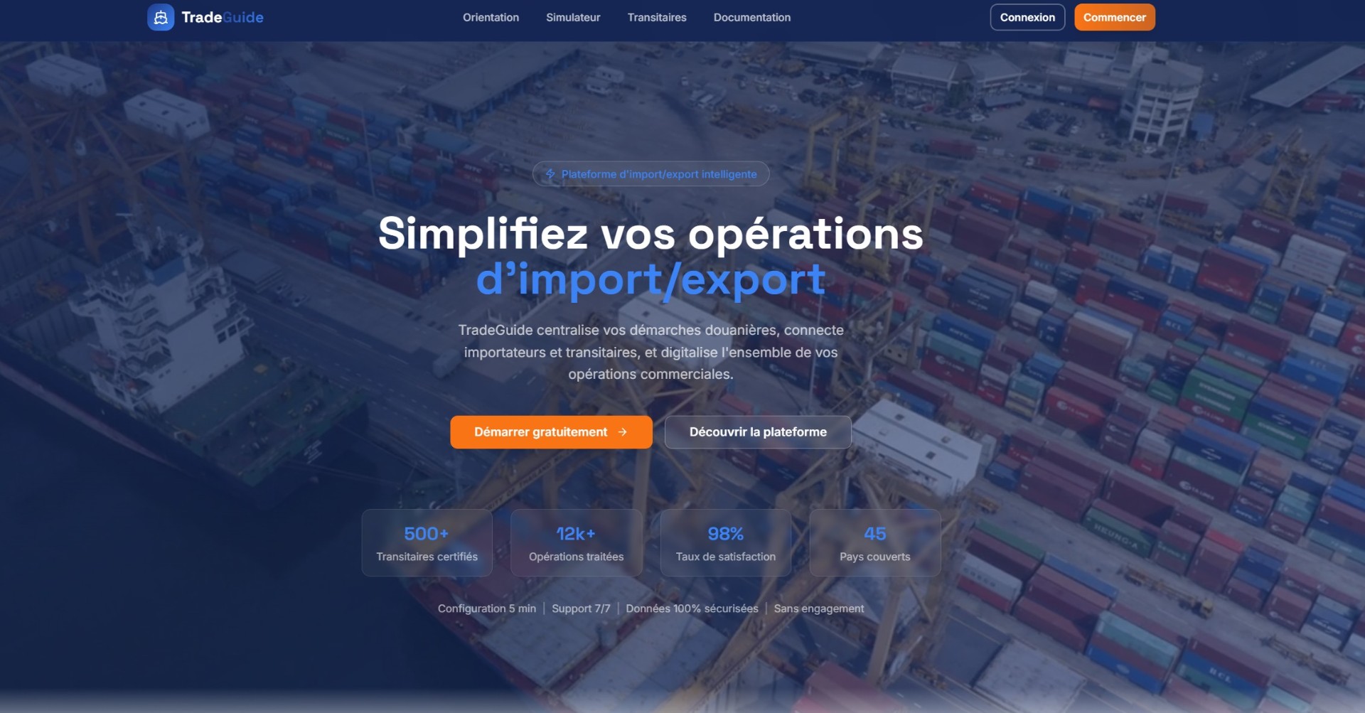 Aperçu du projet TradeGuide